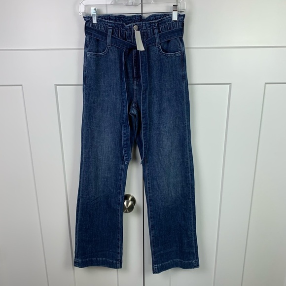 J. Crew Factory Denim - NWT J Crew Factory Paperbag Slim Wide Leg Jeans Size 24T 24 Tall